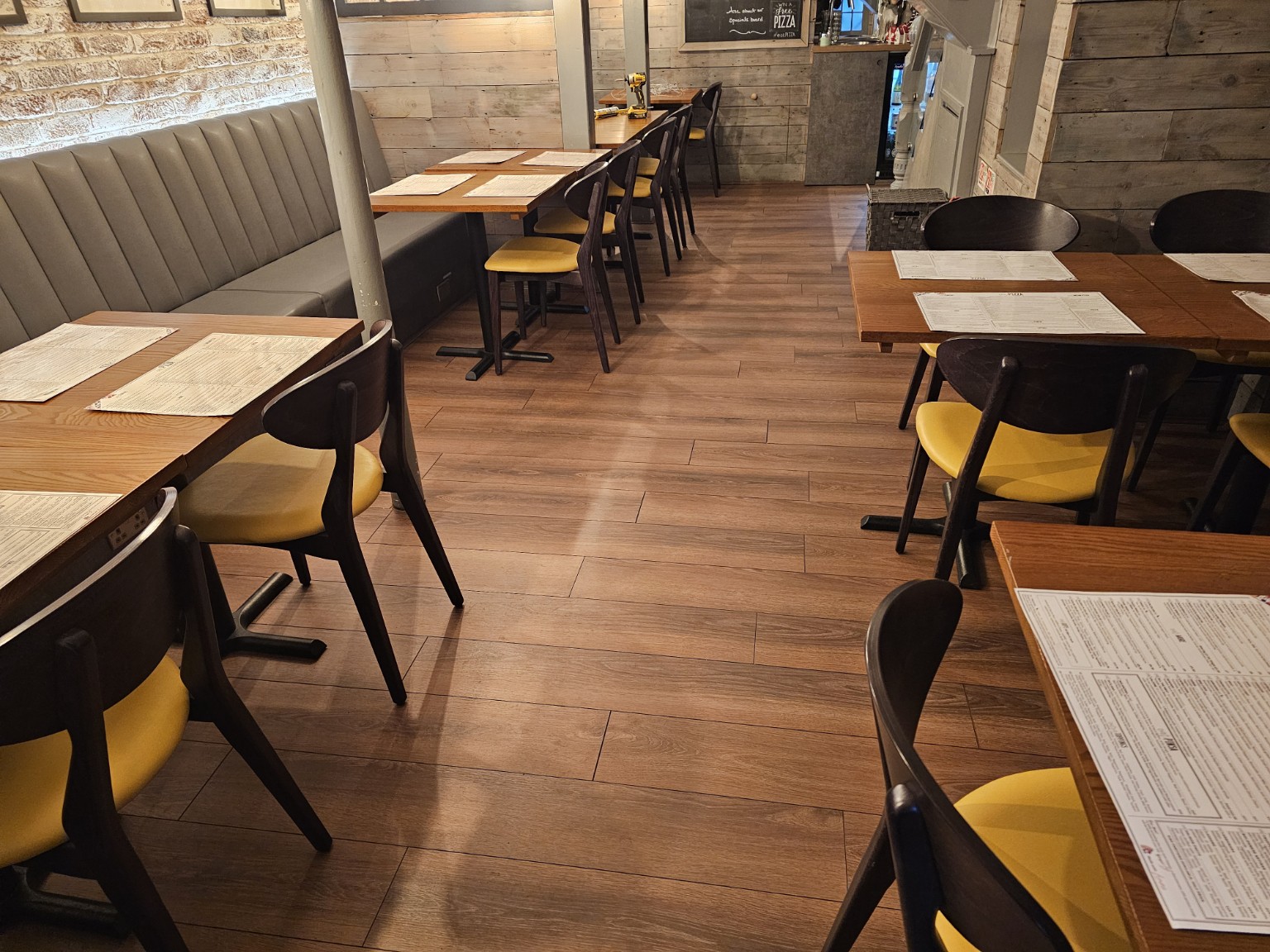 Finished commercial flooring